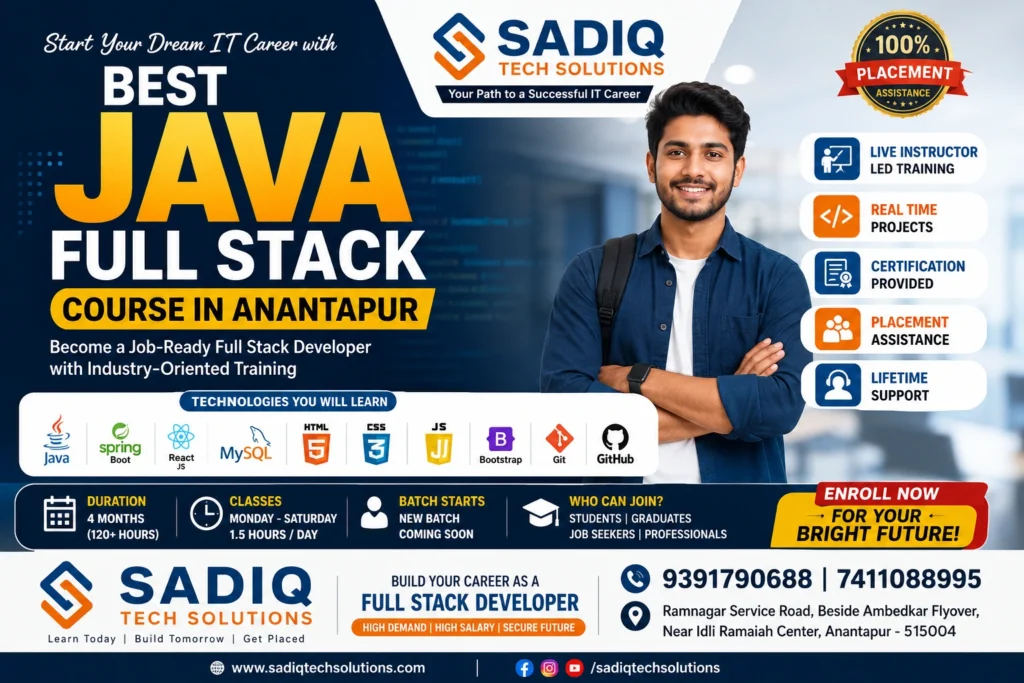 Best Java Full Stack Course in Anantapur with Certification