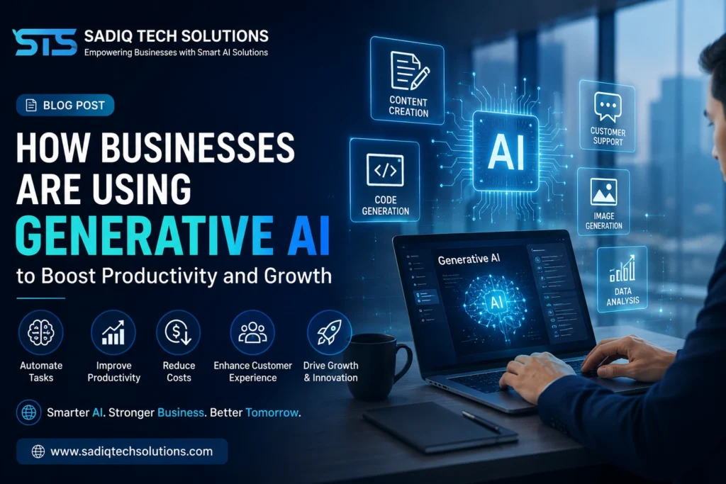How Businesses Are Using Generative AI to Boost Productivity and Growth (2026 Guide)